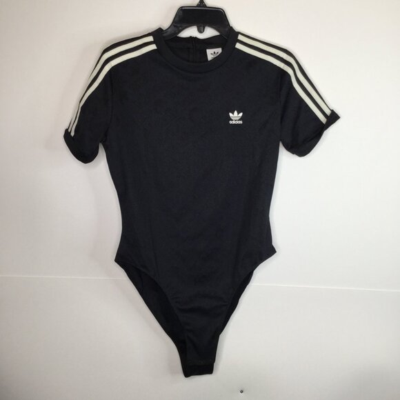 Adidas Short Sleeve Bodysuit Black Women's| US M - Picture 1 of 8
